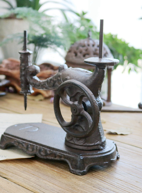 复古怀旧风铸铁缝纫机桌面摆件