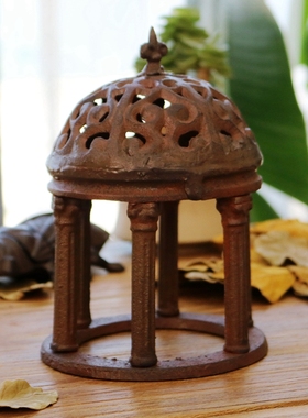 欧式风复古铸铁城堡会所工艺品