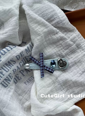 Cutegirl studio2026新款韩系布艺蝴蝶结发夹学院风发夹bb夹头饰