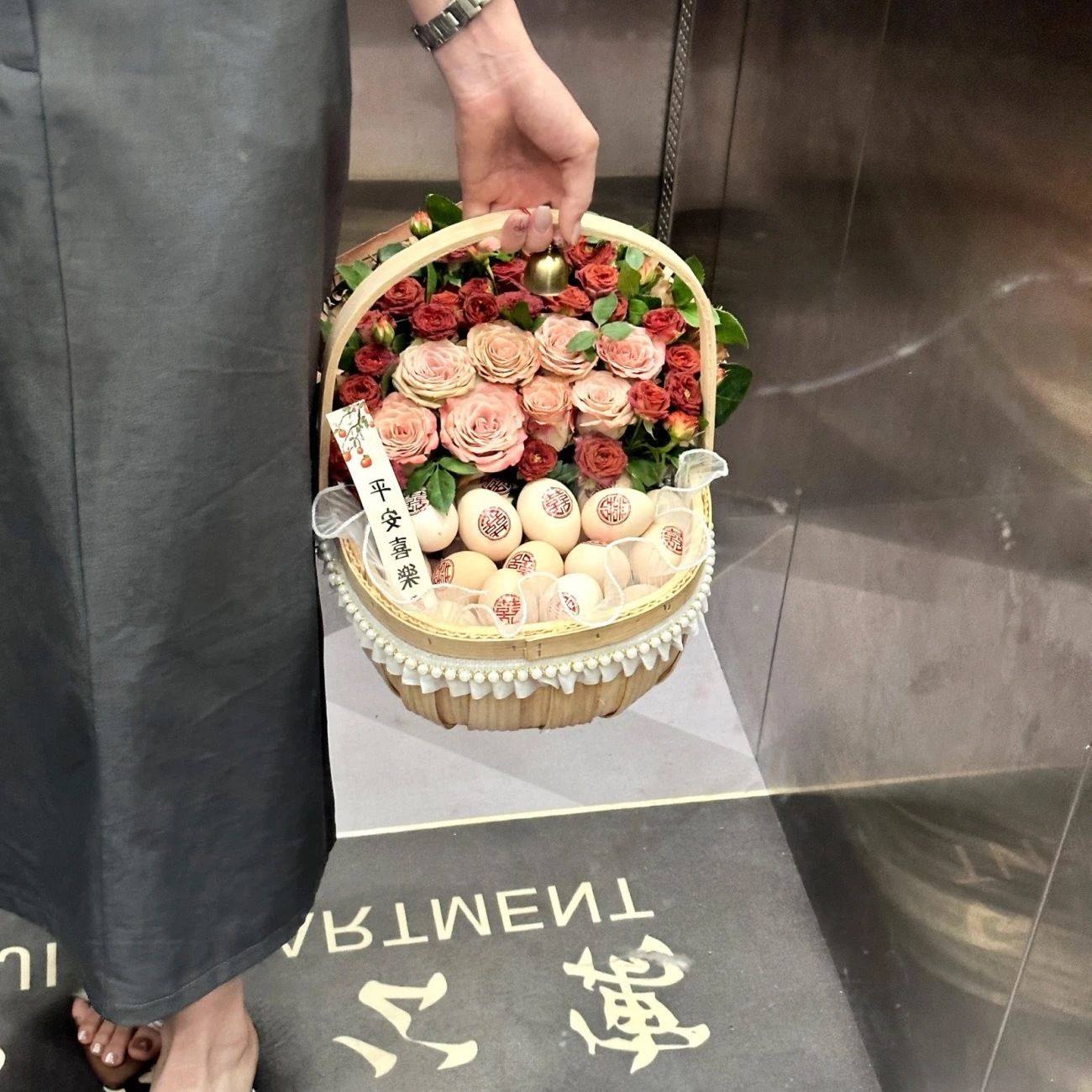 花篮鸡蛋花篮送月子鸡蛋鲜花插花复古田园风手工月子花篮藤编篮子,淘宝优惠券,粉丝福利购,淘宝优惠卷