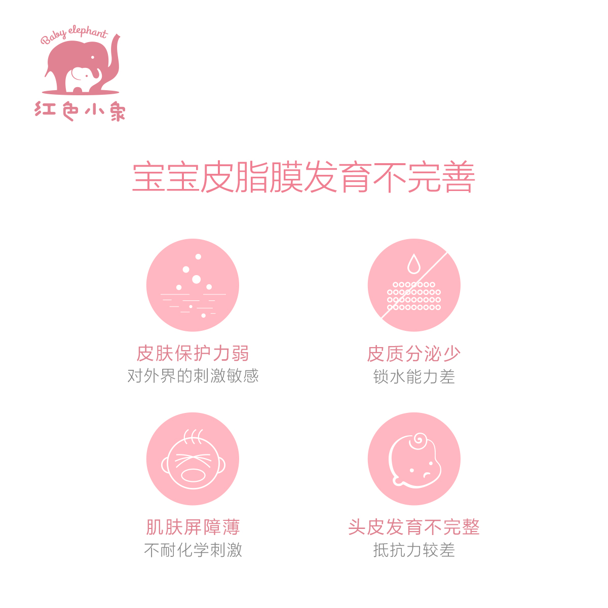 红色小象儿童洗发沐浴二合一宝宝洗护洗发水沐浴露泡泡浴男女N - 图0