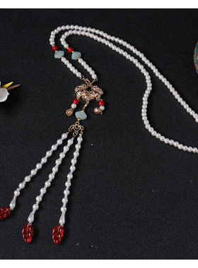 新款古风汉服项链流苏明制复古珍