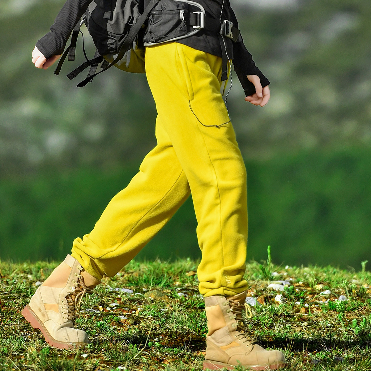 北京森林户外秋冬休闲旅行320G双面摇粒绒加厚保暖束脚抓绒长裤女,淘宝优惠券,粉丝福利购,淘宝优惠卷