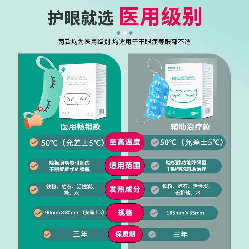 干眼症治疗热敷蒸汽眼罩医用护眼罩 佰瑞屋医疗器械冷热敷器具（器械）