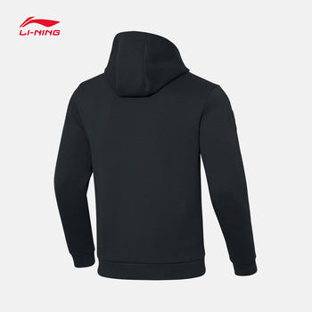 Li Ning sweatshirt ການຝຶກອົບຮົມຜູ້ຊາຍລະດູຫນາວ pullover ແຂນຍາວ hooded ເທິງ knitted sportswear AWDP687