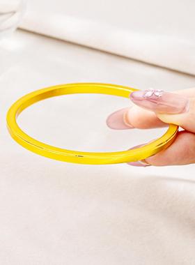 越南沙金磨砂方形手镯女