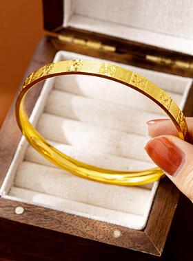 越南沙金麻将手镯女复古饰品