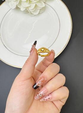 越南沙金简约活口戒指女轻奢饰品