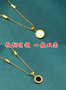 精品环保不掉色钛钢毛衣链轻奢