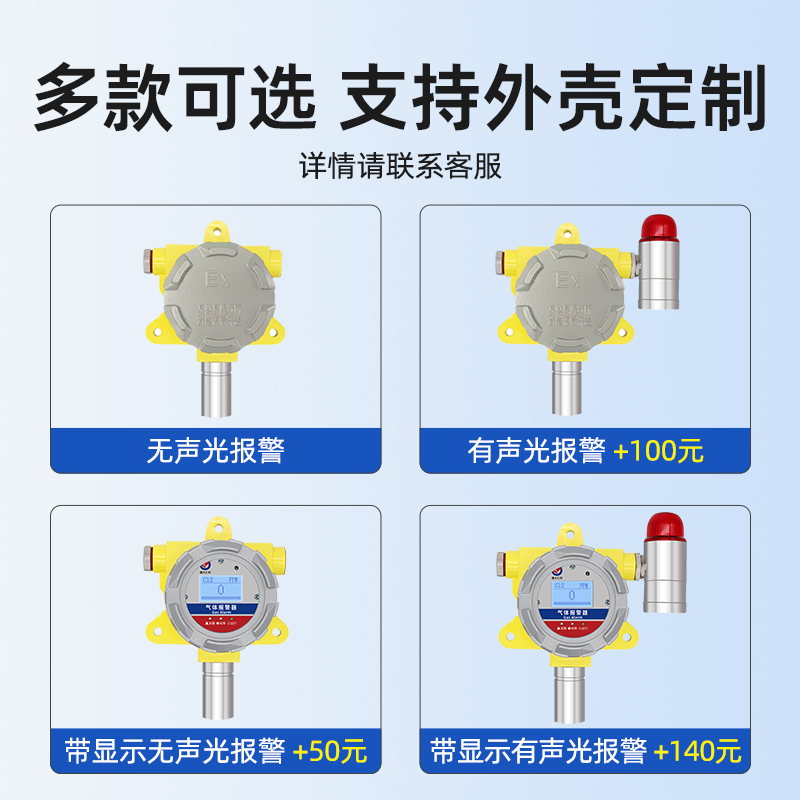 。隔爆壳氯气报警器独立式工业有毒可燃气体探测化工氯气传感器-图3