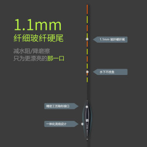 逗鱼超硬尾夜光漂一体超亮醒目电子漂日夜两用鱼漂高灵敏鲫鲤浮漂