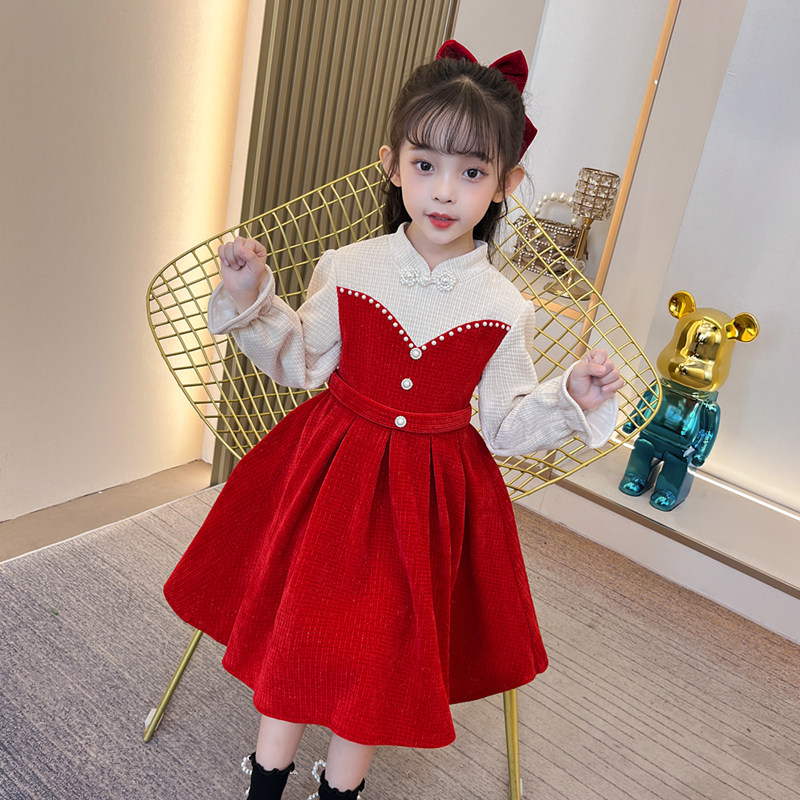 女童连衣裙秋冬季2025新款秋装洋气小女孩裙子儿童女宝宝公主裙子,淘宝优惠券,粉丝福利购,淘宝优惠卷