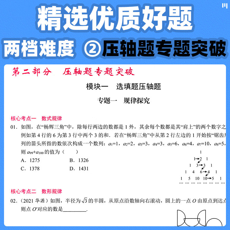 2024版 名校学典核心考点七八九年级上下册数学人教版初中789年级数学训练试题模拟卷武汉名校试题汇编天下中考专题复习资料 - 图2