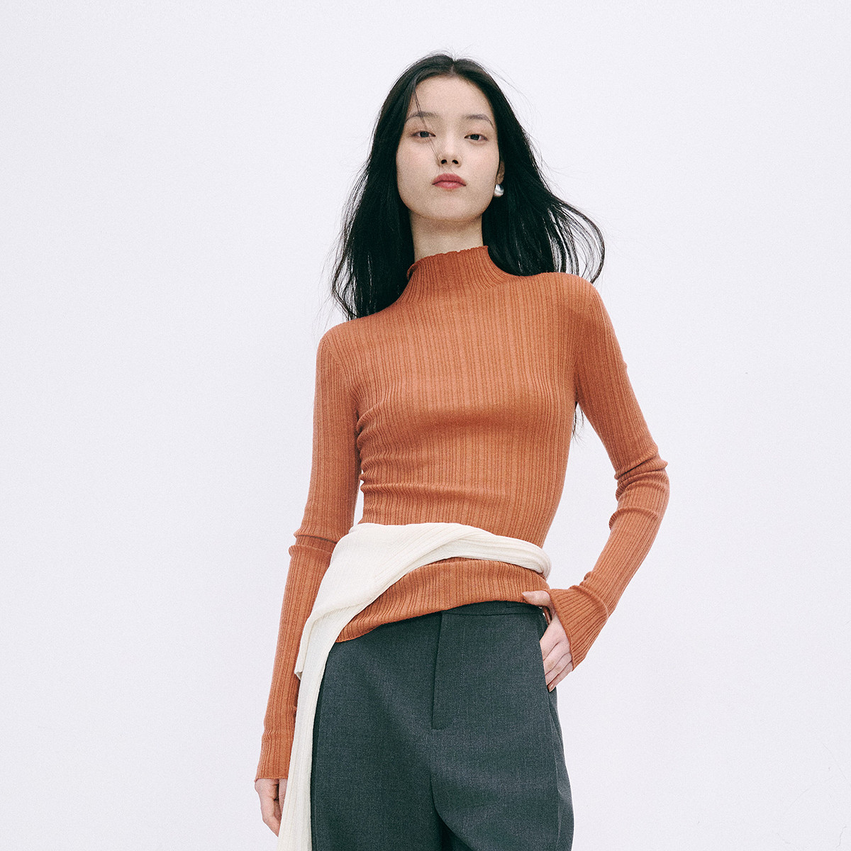 MESUX米岫新品美丽诺羊毛高领弹力强包容打底针织衫上衣MMWUE401,淘宝优惠券,粉丝福利购,淘宝优惠卷