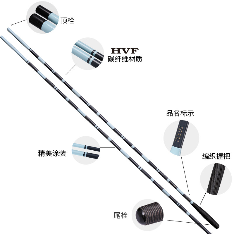 DAIWA达亿瓦 新款 胡仙升 别作大空并继鲫鱼竿插节碳素台钓竿轻量,淘宝优惠券,粉丝福利购,淘宝优惠卷