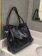 Large capacity tote bag niche design shoulder armpit bag