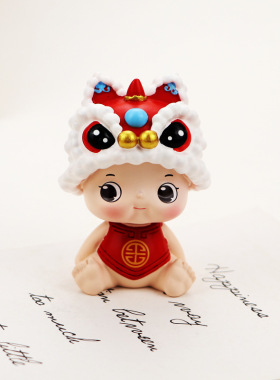 小老虎年新年吉祥物客厅桌面摆件