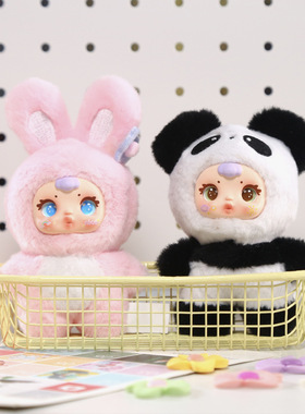 祝福奶糖毛绒盲盒公仔装饰摆件