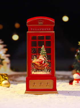 驰猫祝福圣诞老人麋鹿装饰摆件