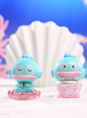 树脂可爱风丑鱼宝宝盲盒装饰摆件