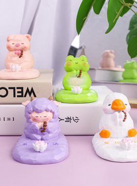 可爱懒人手机支架桌面装饰摆件