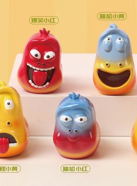 合成树脂卡通搞笑虫虫盲装饰摆件