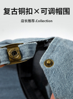 美式复古前进帽鸭舌帽水洗牛仔
