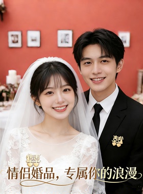 结婚拍照订婚登记双喜囍胸针别针领证求婚 婚庆婚礼配饰衬衫徽章