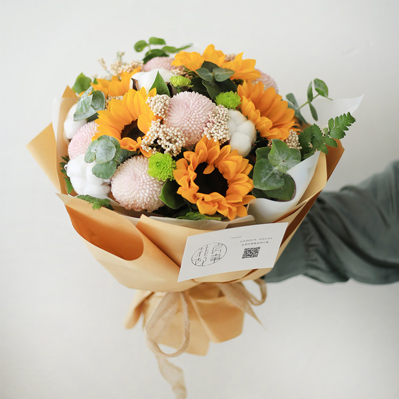 花房故事向日葵生日纪念日花束上海杭州北京广州鲜花速递同城送花