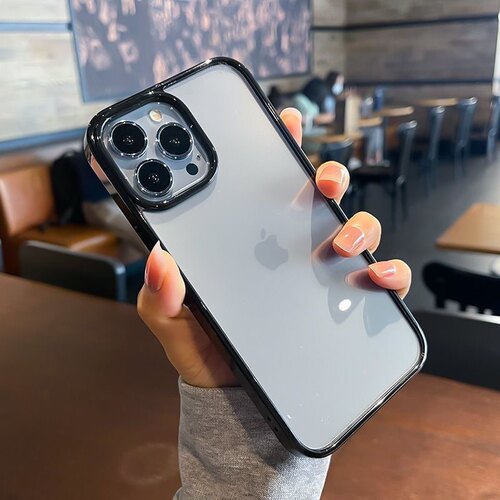 透明超薄贴纸滴胶diy适用于苹果16/14promax手机壳iPhone11纯色边框XR软78p亚克力12简约13 - 图0