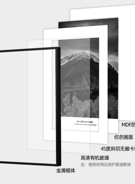 八哥犬治愈客厅装饰画卧室床头画