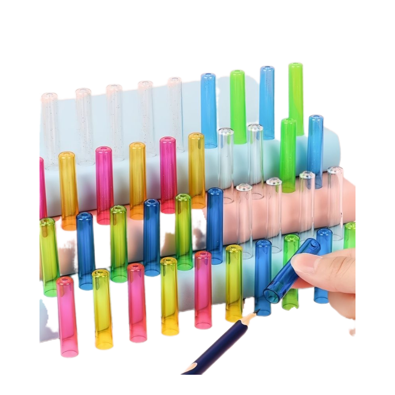 铅笔套文具收纳盒笔筒保护套头笔帽尖防摔圆形儿童学习 - 图3