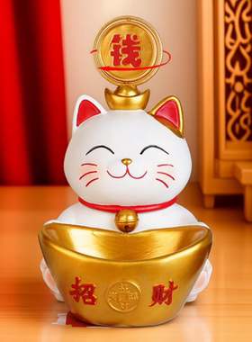 招财猫钥匙收纳玄关装饰品摆件