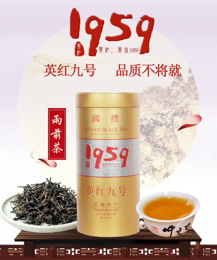 英德红茶1959英红九号正品一级功夫浓香型英红茶九号散装英9红茶