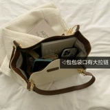 Сумка через плечо, вместительная и большая модная сумка на одно плечо, коллекция 2022, в корейском стиле