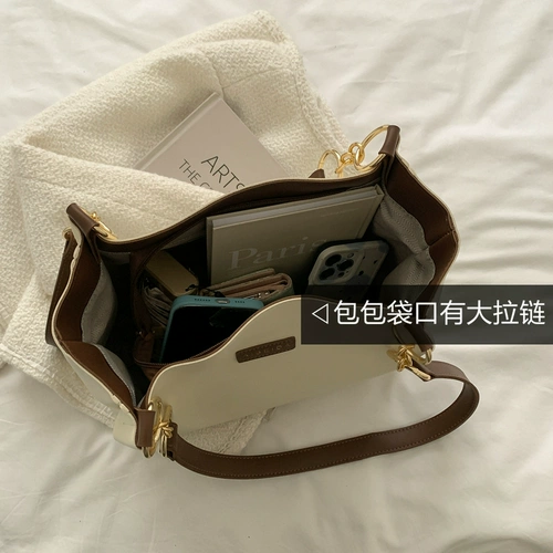 Сумка через плечо, вместительная и большая модная сумка на одно плечо, коллекция 2022, в корейском стиле