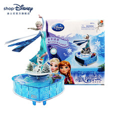 Музыкальные игрушки, шкатулки 迪士尼官方 儿童玩具冰雪奇缘音乐盒组装无需电池儿童益智