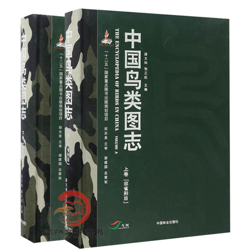 中国鸟类图志上下卷两本套装段文科，张正旺鸟类观察手册鸟类摄影图片书籍百科 2本套装鸟类图鉴上下册非雀形目雀形目-图3