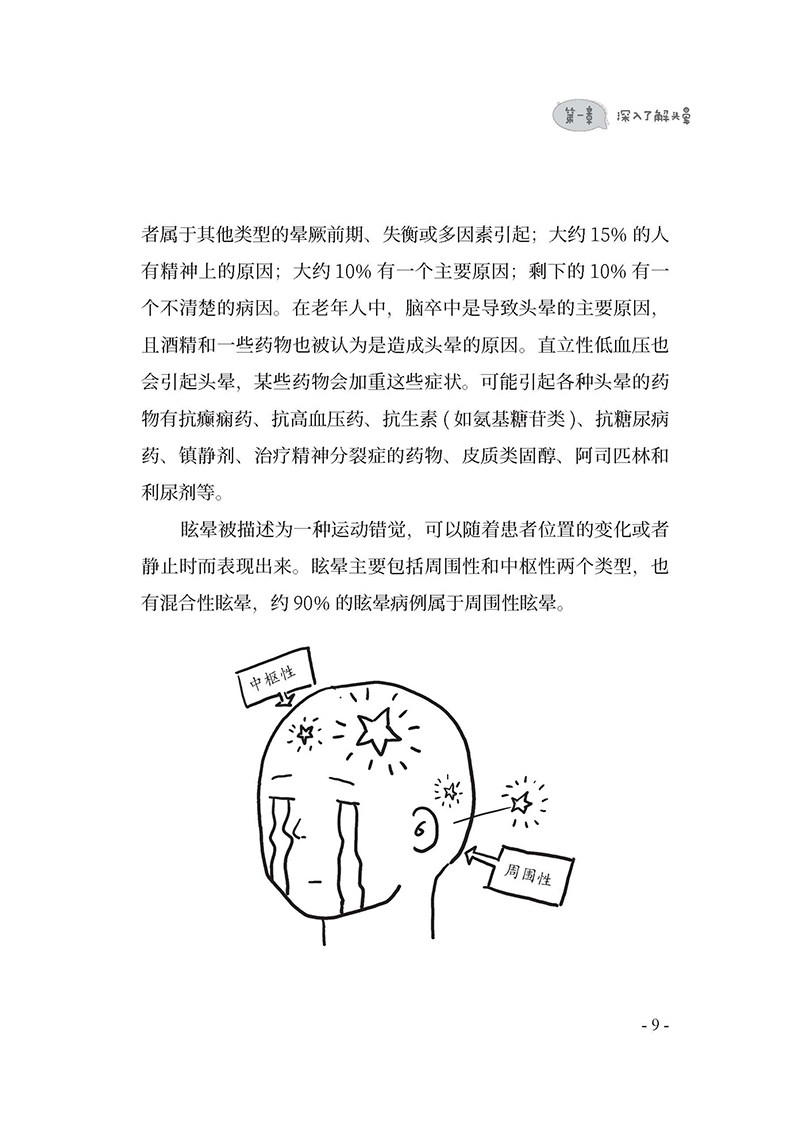 头晕那些事儿陈晨刘星眩晕科普书籍 医医图书神经病和精神病学