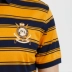 Áo thun cotton ngắn tay đôi nam lụa Dan Dan 19 Mùa hè mới sọc kinh doanh Áo sơ mi cộc tay giản dị - Polo áo polo nam hàng hiệu Polo