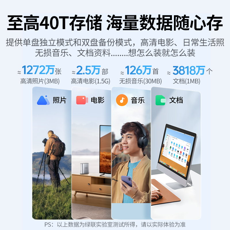 绿联私有云DH2100+ DX4600Pro NAS网络存储服务器个人家庭家用盘企业网盘远程局域网数据共享储存主机硬盘柜 - 图1