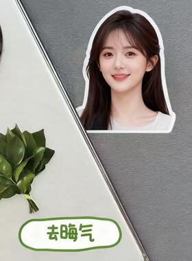 赵露思同款柚子叶转印贴水晶标手机去晦气转运笔记本水杯装饰贴