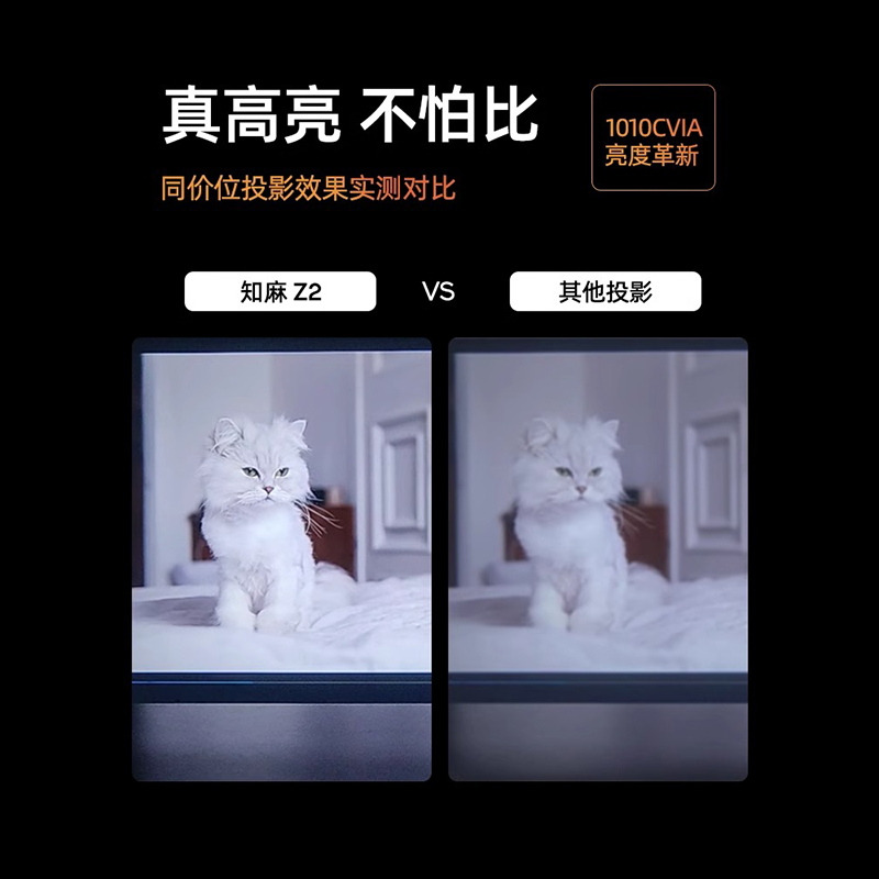【政府补贴至高立减20%】知麻Z2投影仪家用超高清手机1080P投墙家庭影院卧室小型宿舍学生办公投屏影