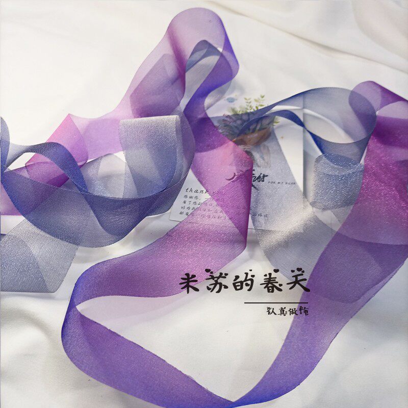 发饰古风cos三生三世蕾丝缎面丝带雪纱带蒙眼睛拍照道具发带头饰_虎窝淘