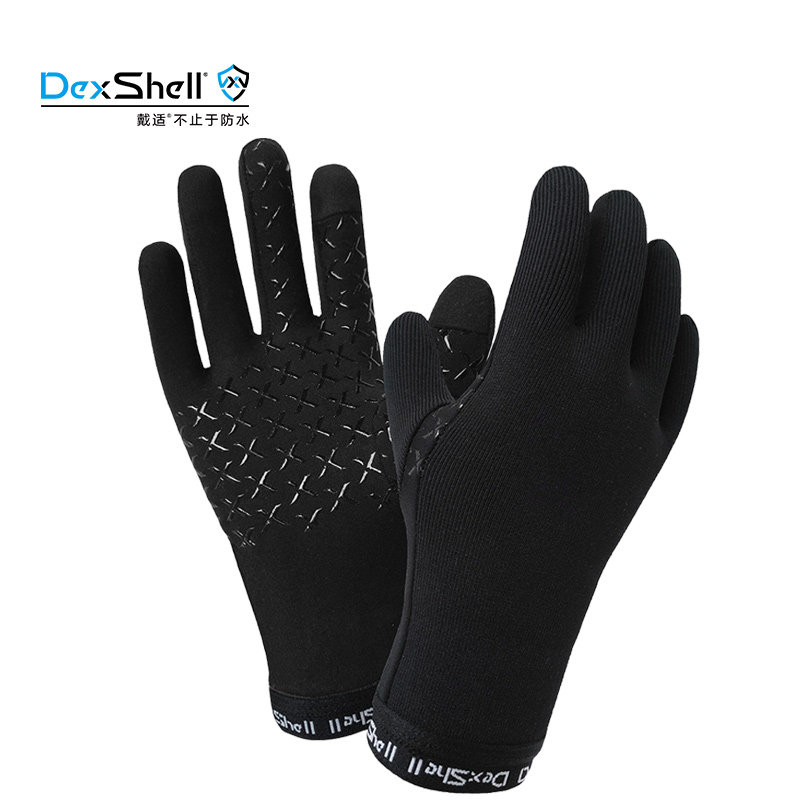 戴适DexShell针织保暖透气服帖防水触屏手套骑行滑雪户外跑步手套,淘宝优惠券,粉丝福利购,淘宝优惠卷