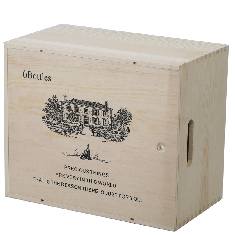 六支红酒盒包装盒礼盒木质通用高档葡萄酒盒子木盒六只装红酒木箱