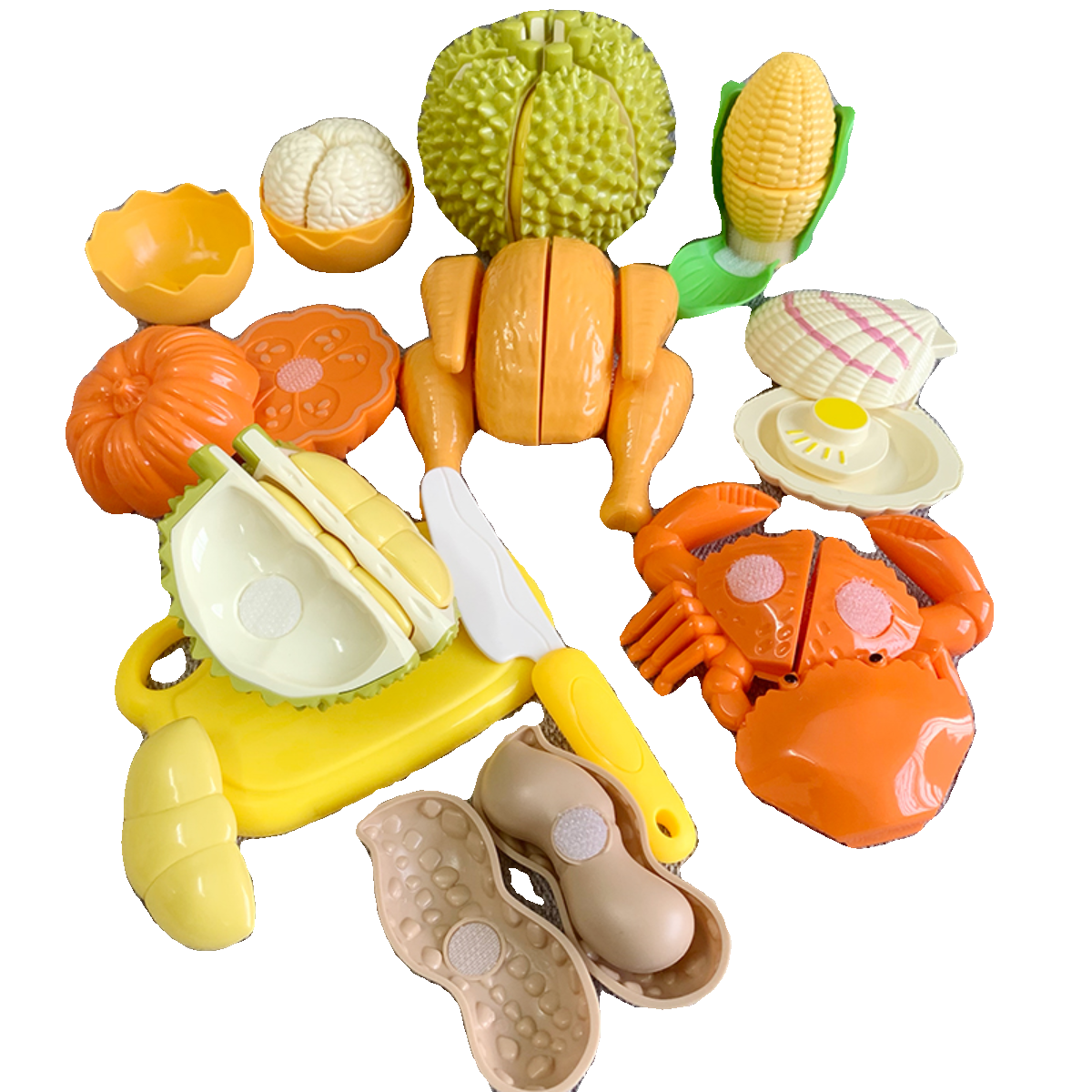 过家家儿童幼儿园玩具仿真烧鸡海鲜汉堡披萨水果切切乐散装自选,淘宝优惠券,粉丝福利购,淘宝优惠卷