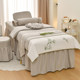 New cotton and linen beauty bedspread four-piece set, high-end light luxury beauty salon, Chinese medicine physiotherapy, special for hair washing, suitable for all seasons