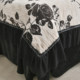Black and white small fragrance style new autumn and winter high-end beauty salon bed cover four-piece hair therapy thickened milk velvet 2025 new style