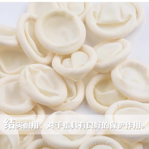 美甲乳胶指套一次性防静电橡胶劳保美容院美甲工具手指套安全环保 - 图3
